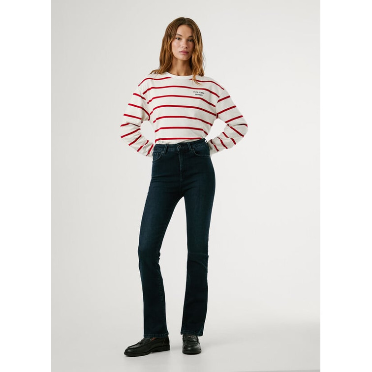 jeans femme  pepe jeans flare hw dion