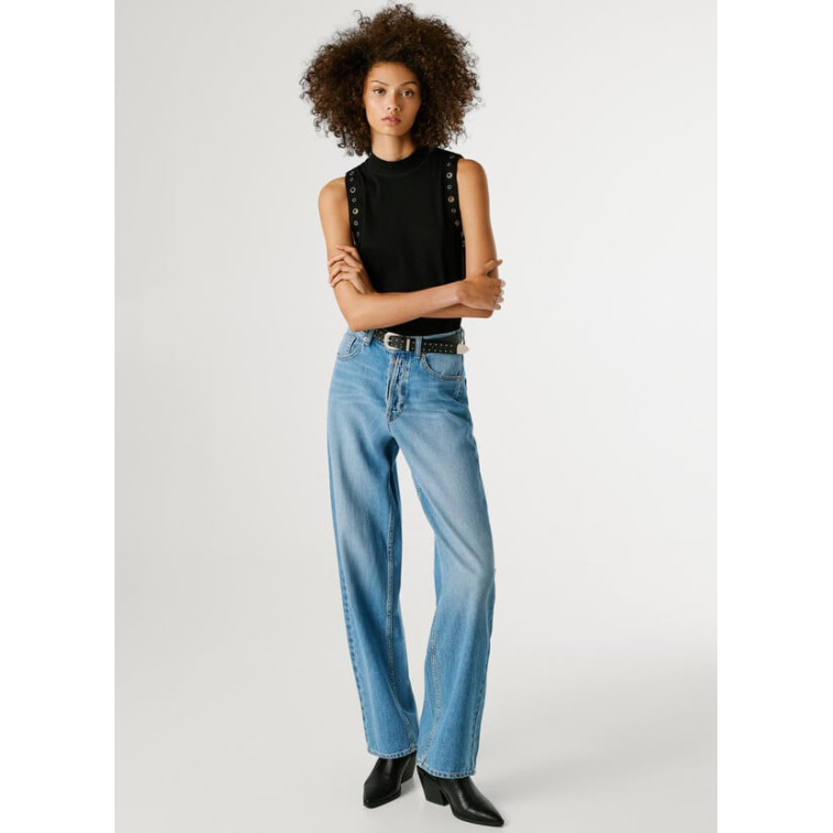 jeans femme  pepe jeans barrel jeans uhw addison