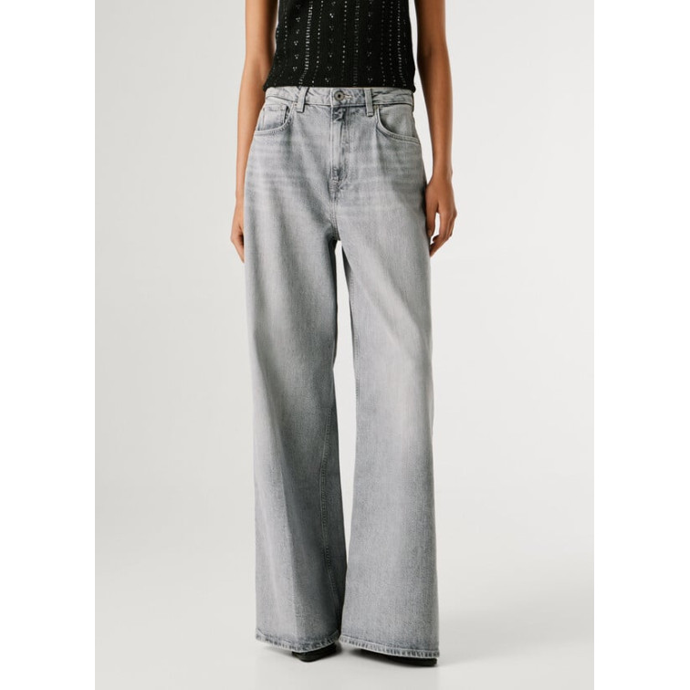jeans femme  pepe jeans wide leg jeans uhw jaimy