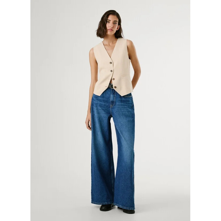 jeans femme  pepe jeans wide leg jeans uhw jaimy