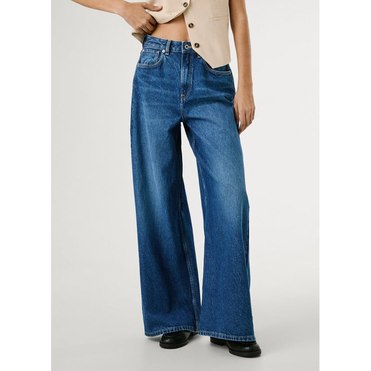 jeans femme  pepe jeans wide leg jeans uhw jaimy