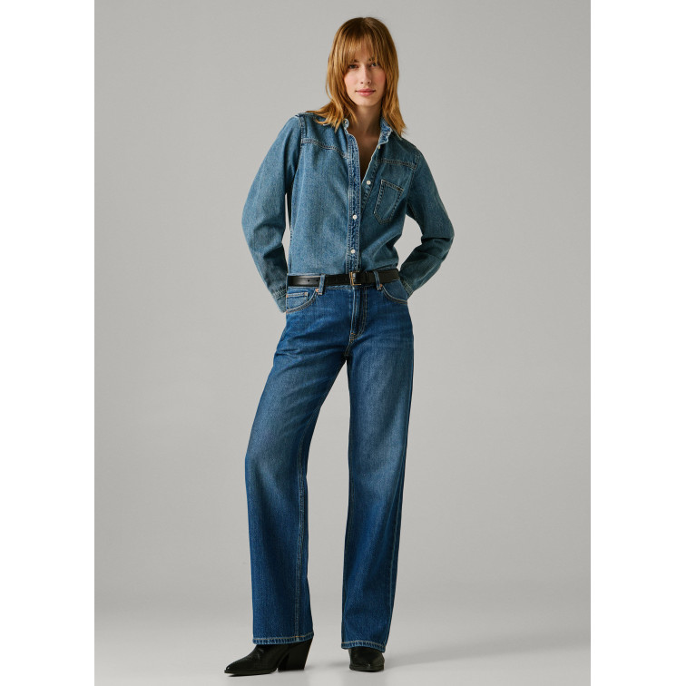 jeans femme  pepe jeans loose st jeans lw nicky