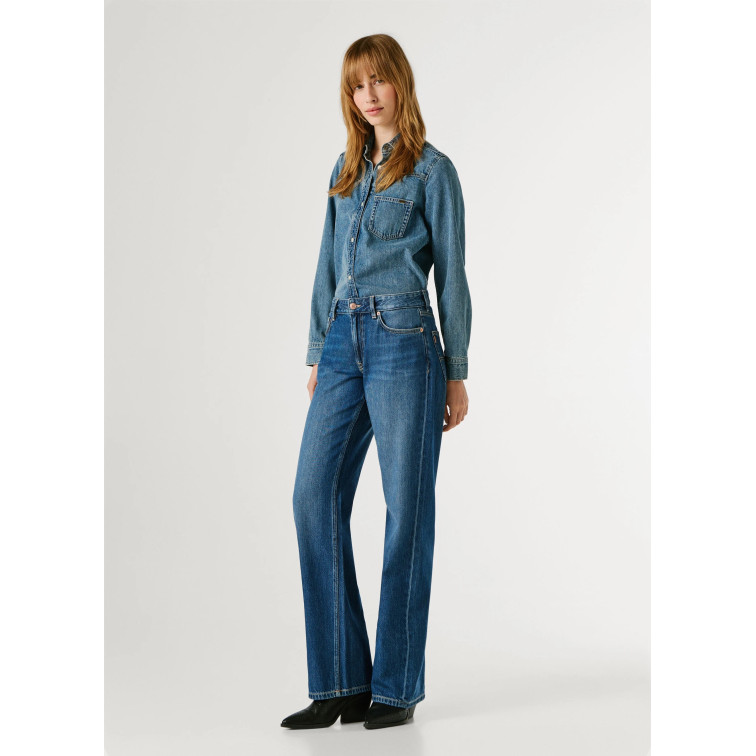 jeans femme  pepe jeans loose st jeans lw nicky