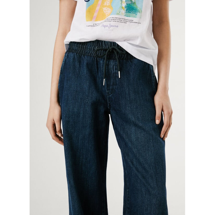jeans femme  pepe jeans loose jogger mw eva
