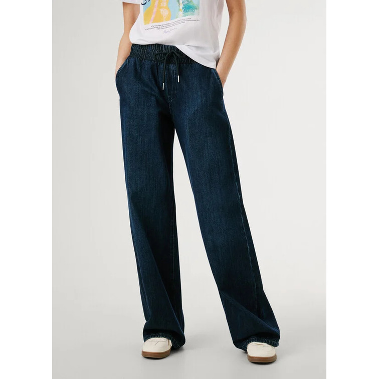 jeans femme  pepe jeans loose jogger mw eva