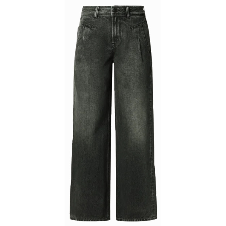 jeans femme  pepe jeans wide leg hw archive blk