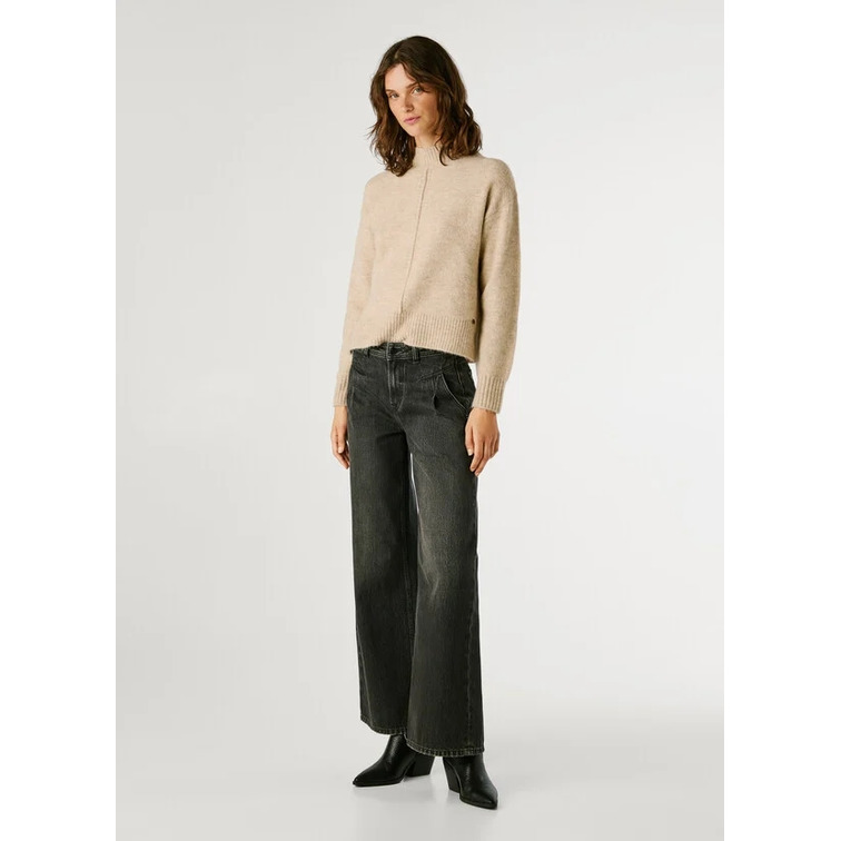 jeans femme  pepe jeans wide leg hw archive blk