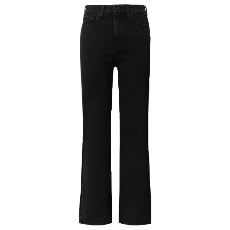 jeans femme  pepe jeans flare hw willa blk