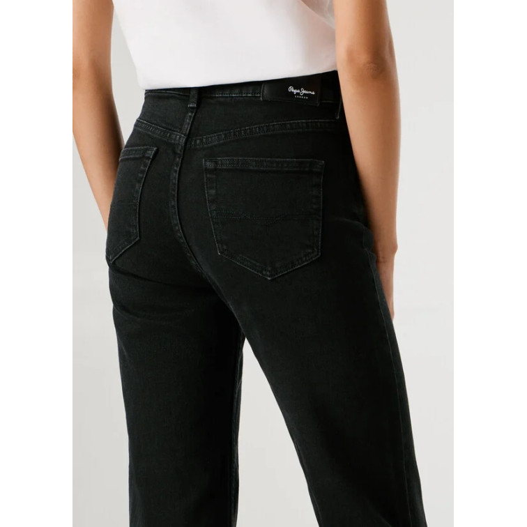 jeans femme  pepe jeans flare hw willa blk