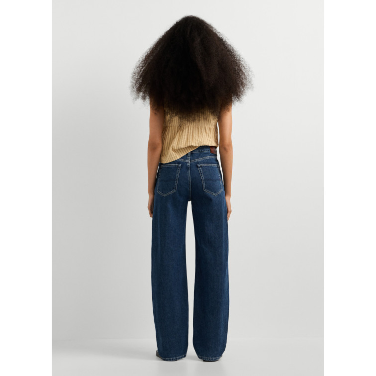 jeans femme  pepe jeans eden hw straight dark stonewas