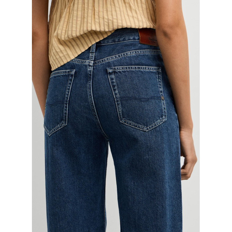 jeans femme  pepe jeans eden hw straight dark stonewas
