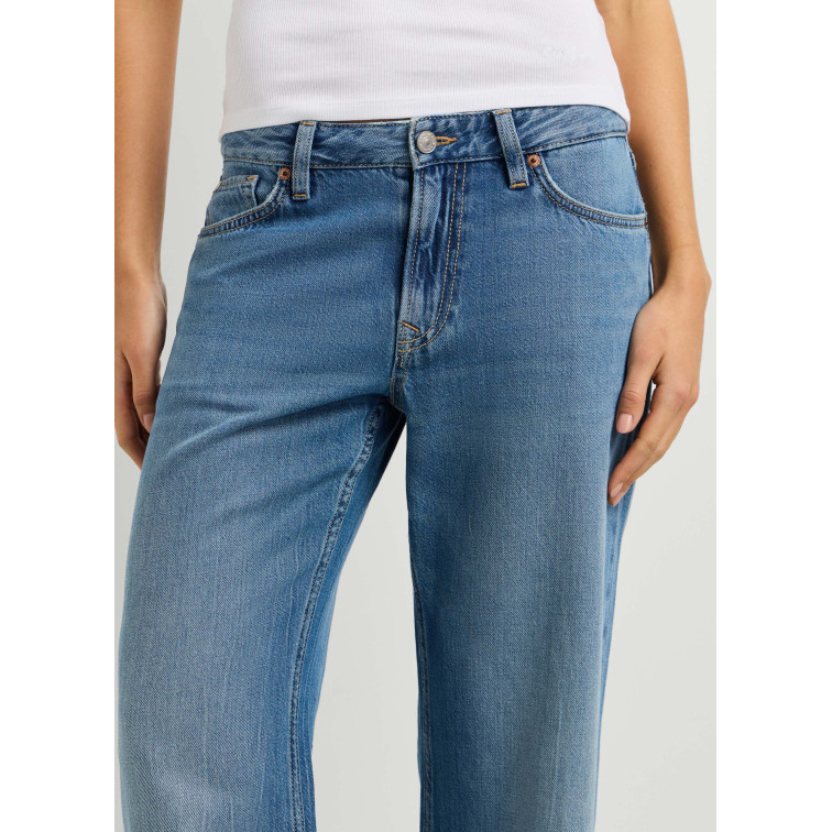 jeans femme  pepe jeans loose straight lw nicky