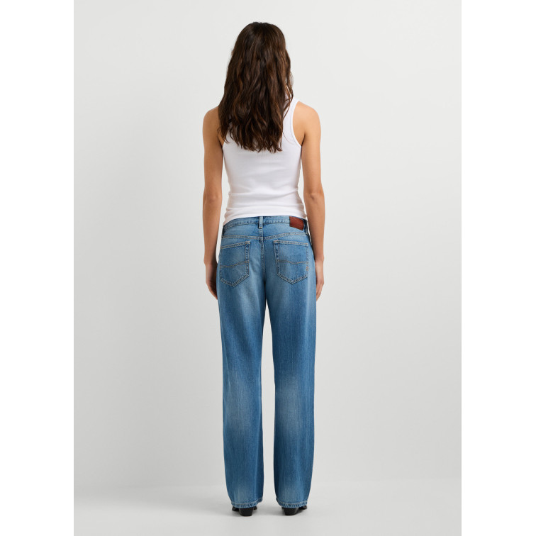jeans femme  pepe jeans loose straight lw nicky