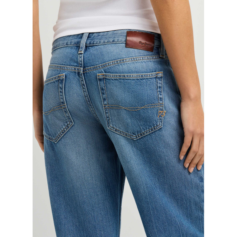 jeans femme  pepe jeans loose straight lw nicky