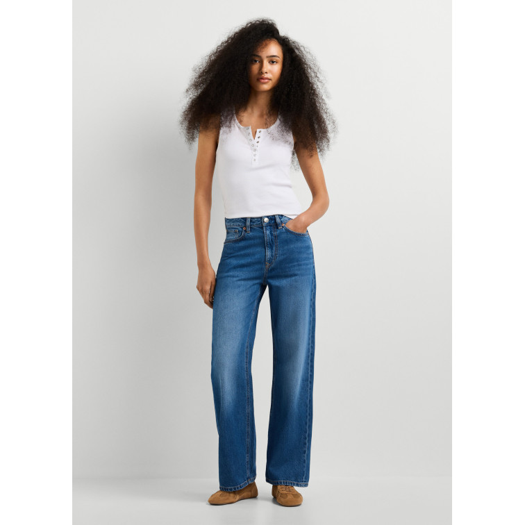 jeans femme  pepe jeans straight jeans uhw lexa
