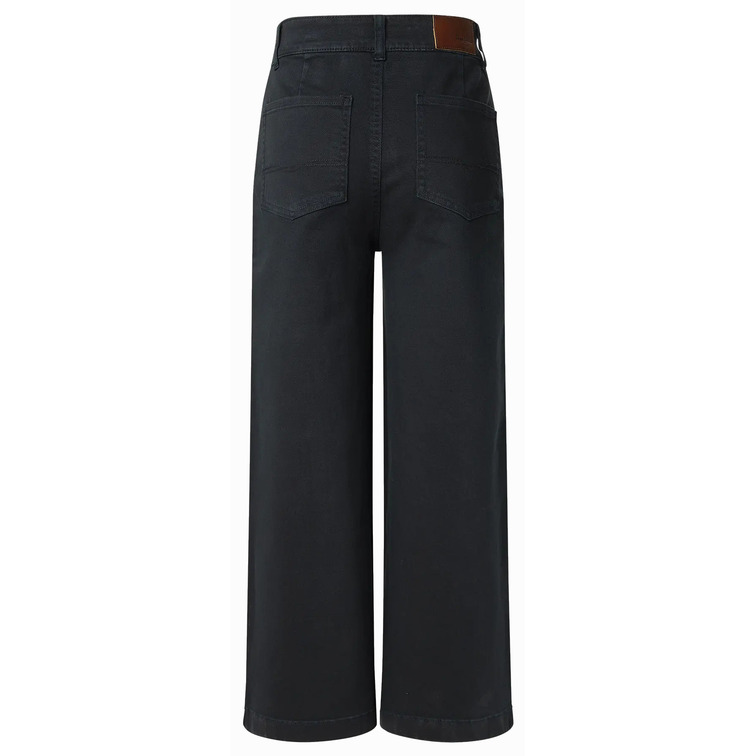 pantalon femme  pepe jeans high rise wide crop tania pock