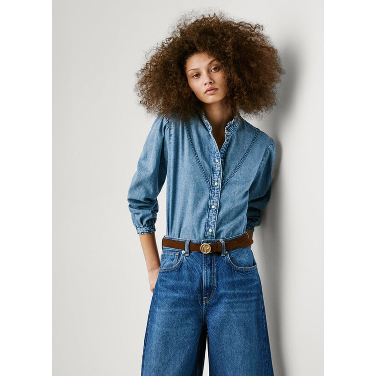 pôle femme  pepe jeans regular denim blouse