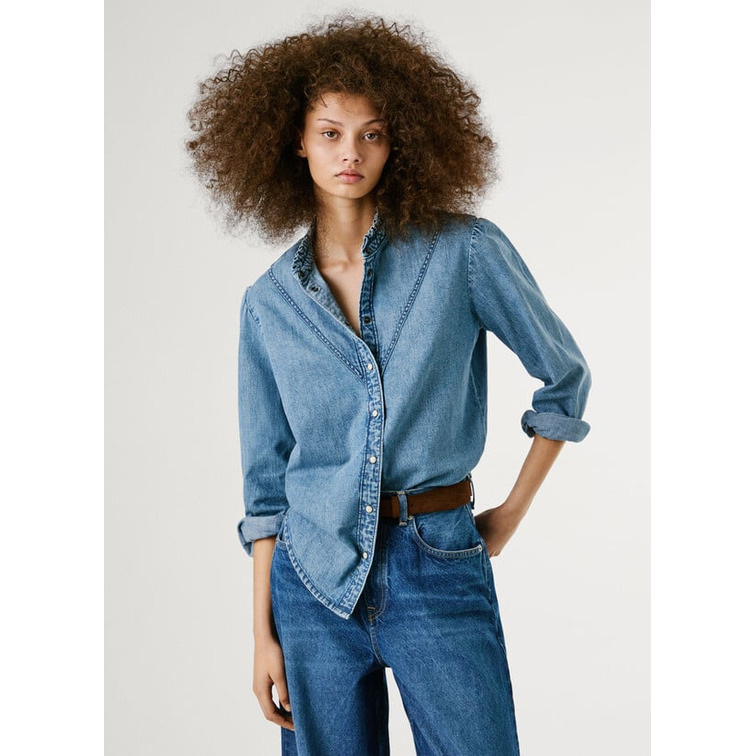 pôle femme  pepe jeans regular denim blouse