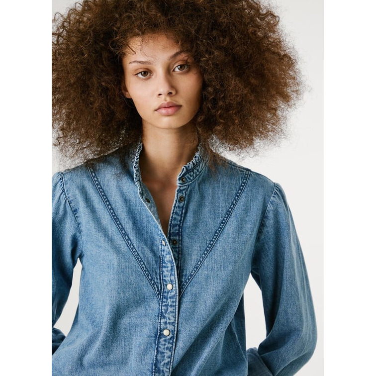 pôle femme  pepe jeans regular denim blouse