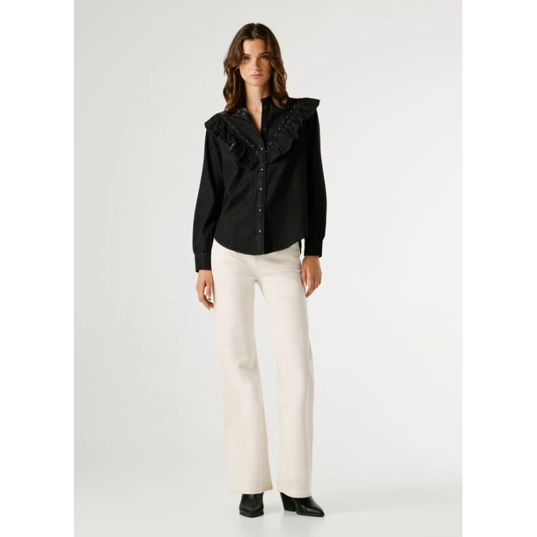 chemise femme  pepe jeans katia studs