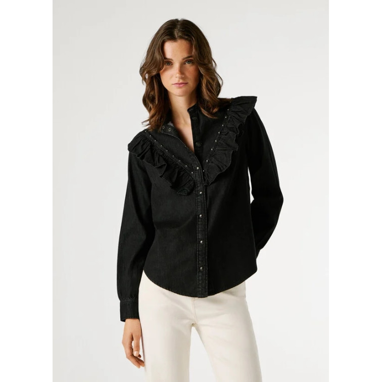 chemise femme  pepe jeans katia studs