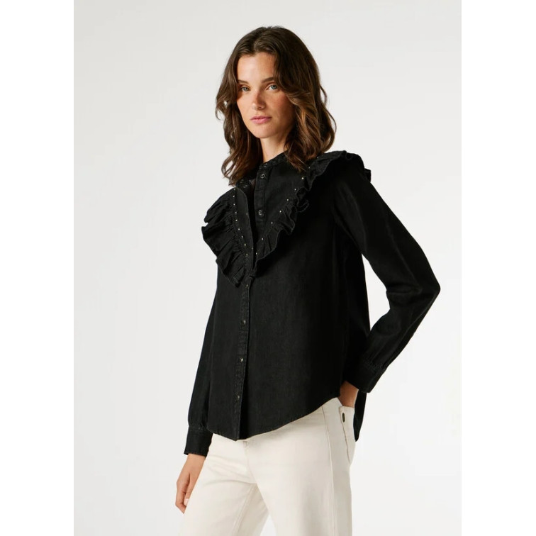 chemise femme  pepe jeans katia studs