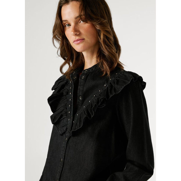 chemise femme  pepe jeans katia studs