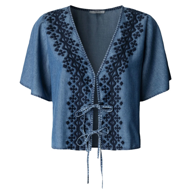 chemise femme  pepe jeans cleo tencel shirt