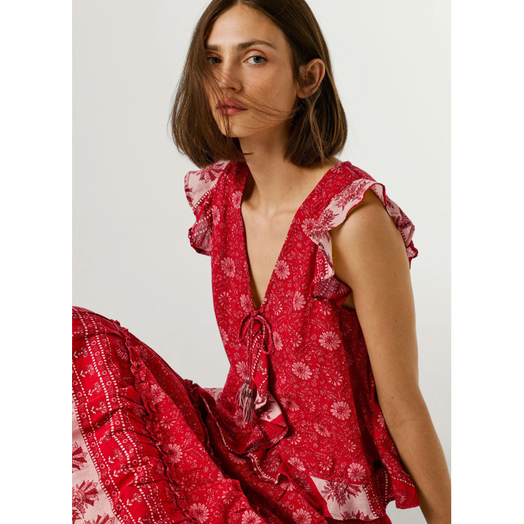 chemise femme  pepe jeans cristal shirt