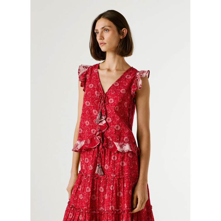 chemise femme  pepe jeans cristal shirt