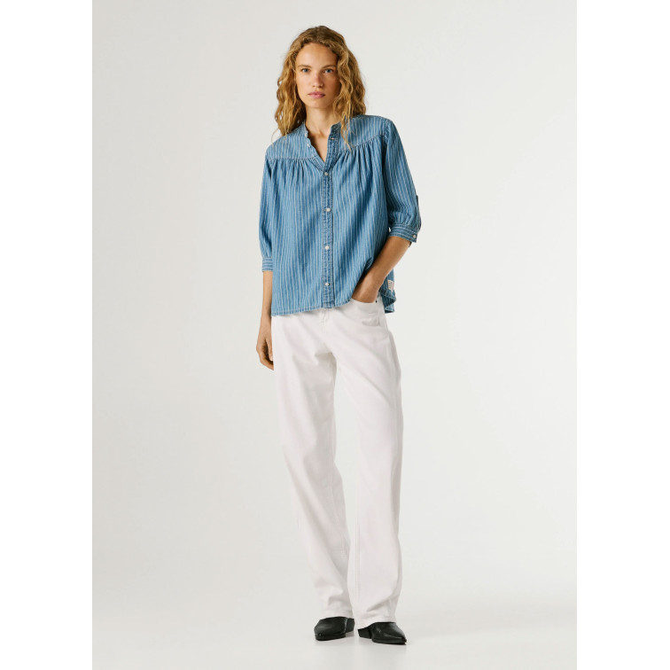 chemise femme  pepe jeans livia striped