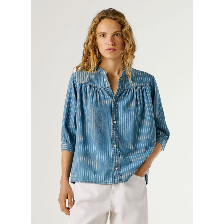 chemise femme  pepe jeans livia striped