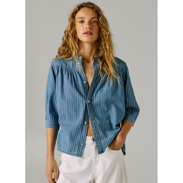 chemise femme  pepe jeans livia striped