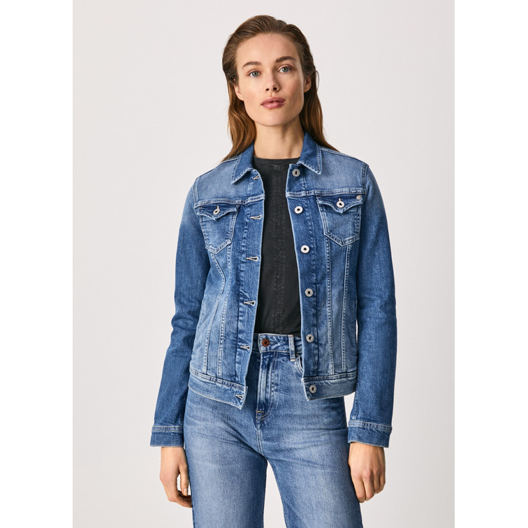 veste en jean femme pepe jeans thrift