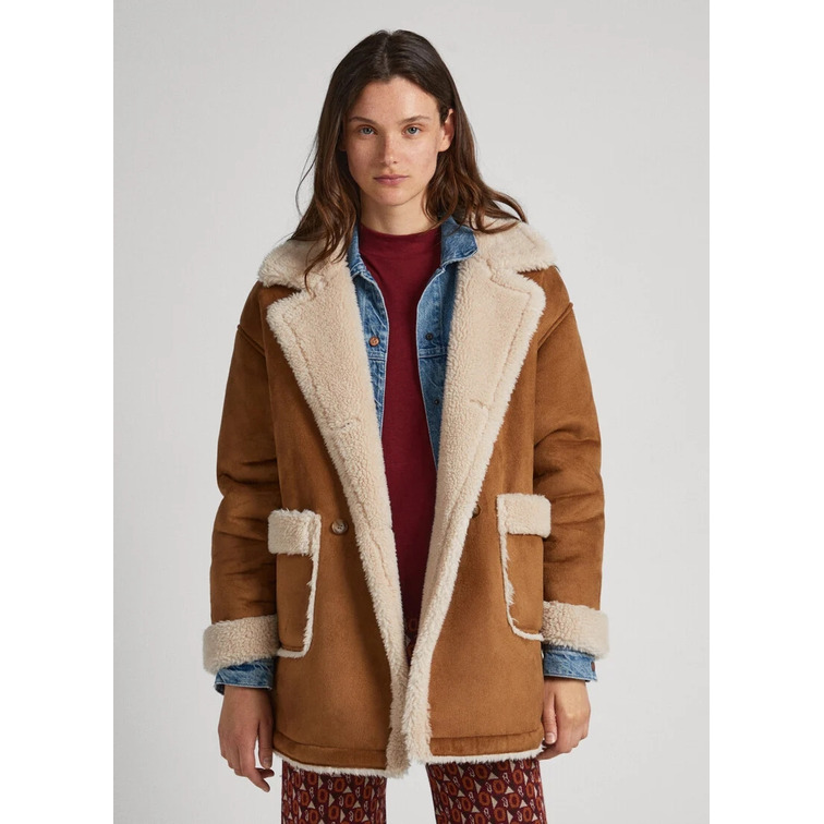 manteau femme  pepe jeans rose