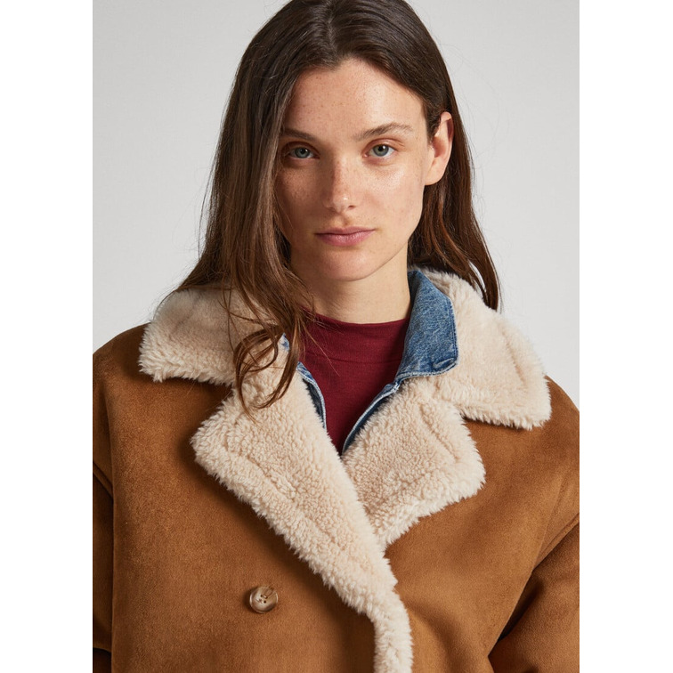 manteau femme  pepe jeans rose