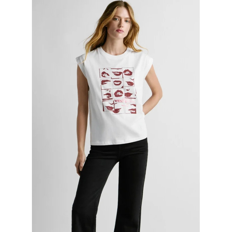 t-shirt femme  pepe jeans w11 buffy
