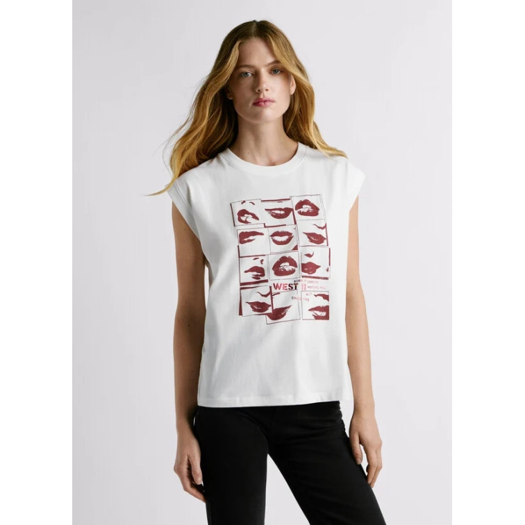 t-shirt femme  pepe jeans w11 buffy