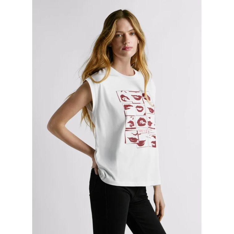 t-shirt femme  pepe jeans w11 buffy