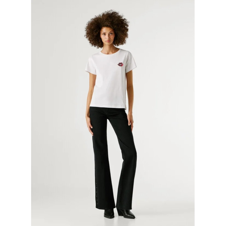 t-shirt femme  pepe jeans brule
