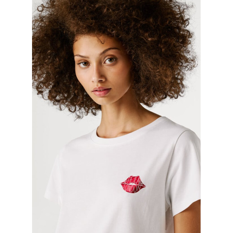 t-shirt femme  pepe jeans brule