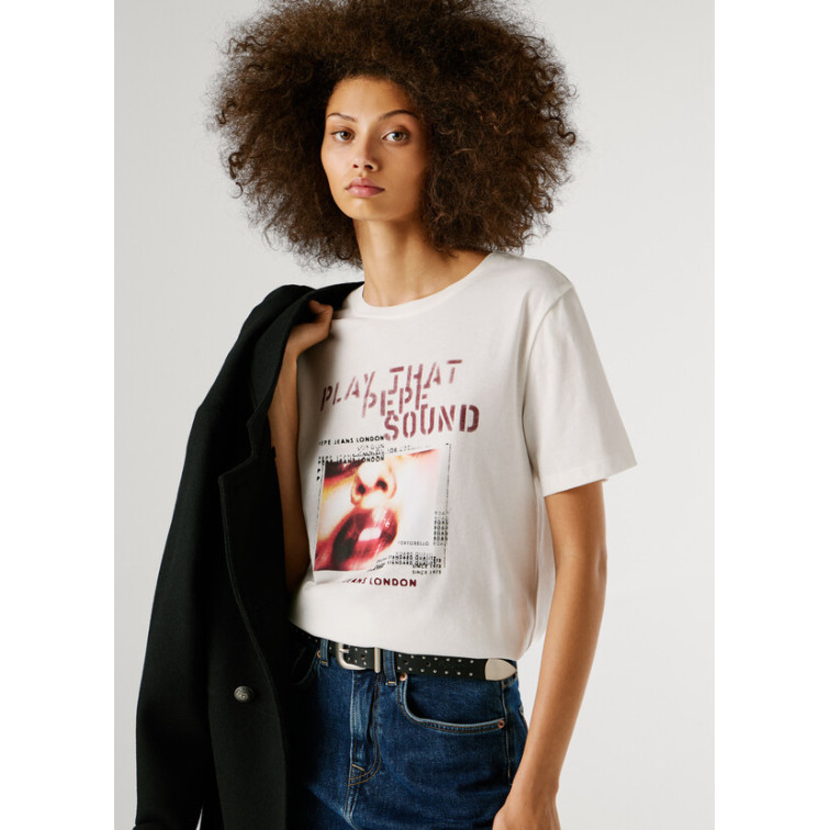 t-shirt femme  pepe jeans brina