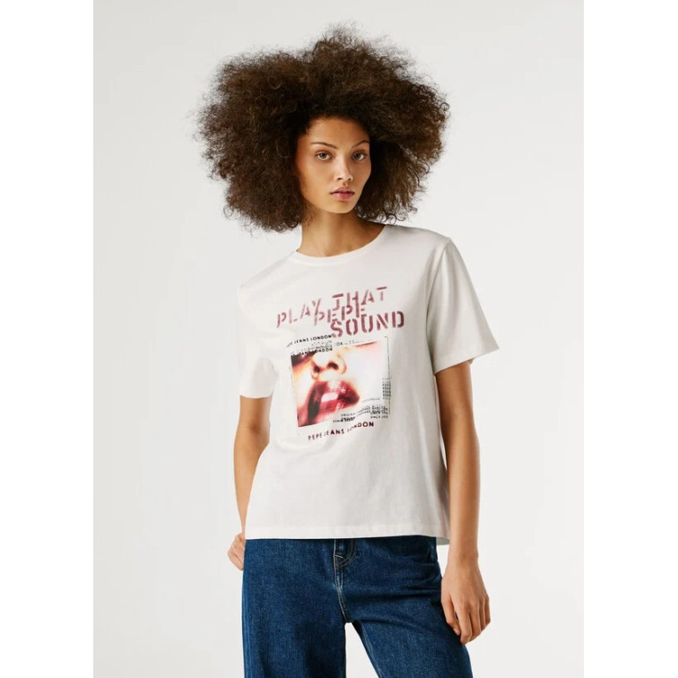 t-shirt femme  pepe jeans brina