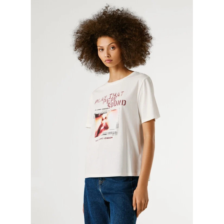 t-shirt femme  pepe jeans brina