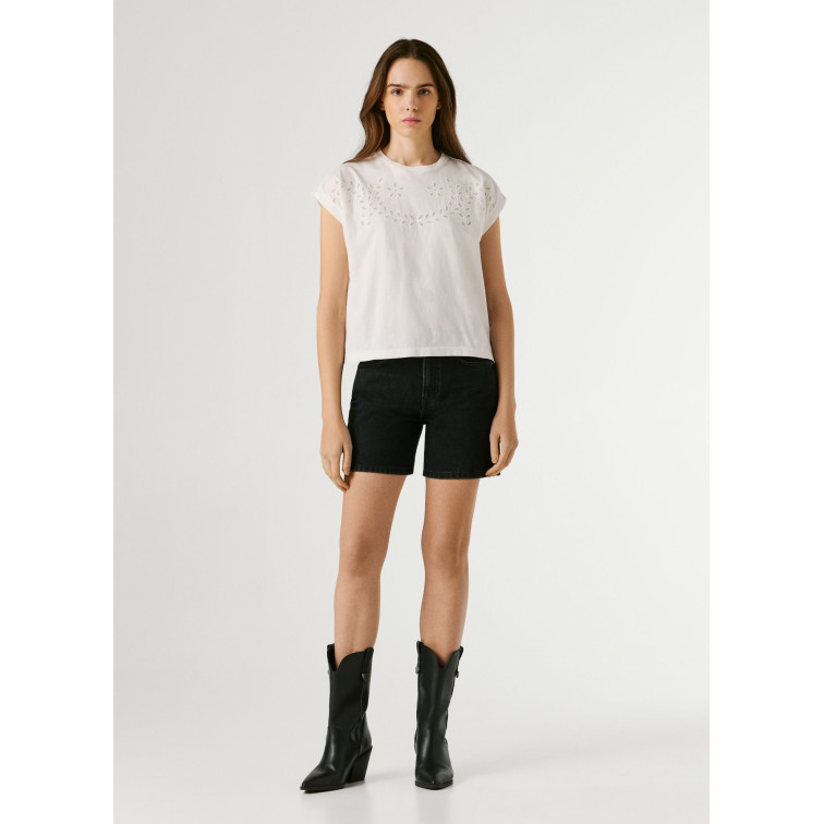 t-shirt femme  pepe jeans mina
