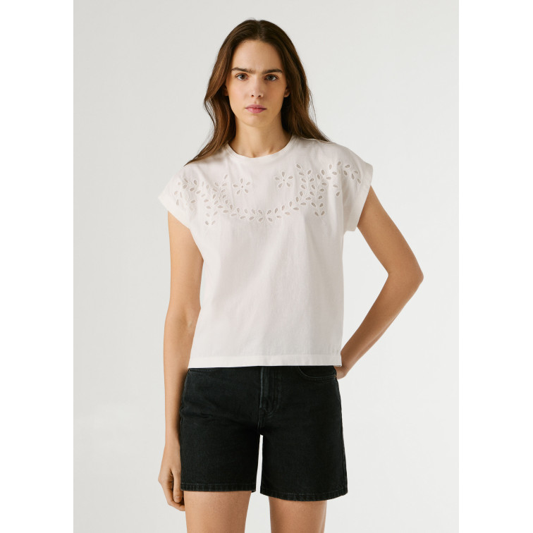 t-shirt femme  pepe jeans mina
