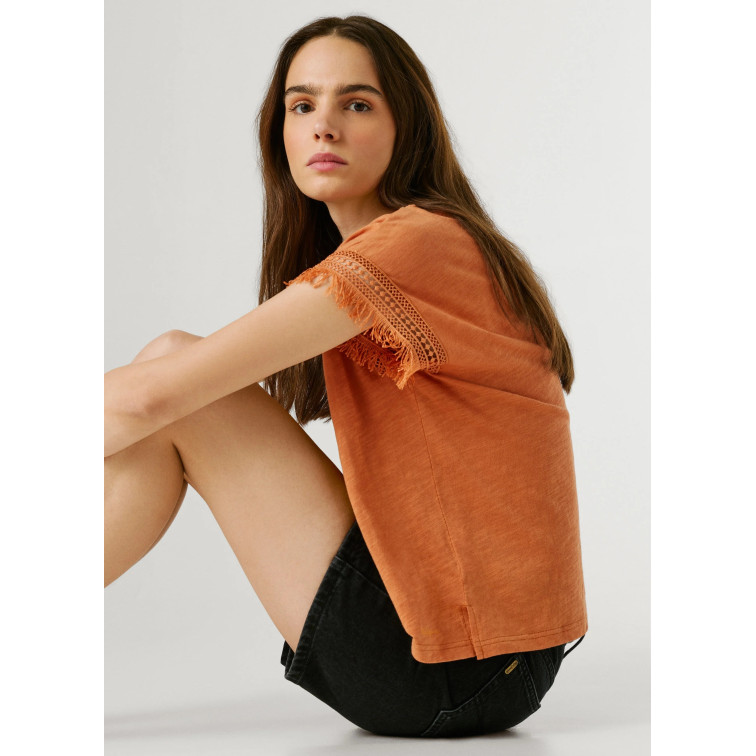 t-shirt femme  pepe jeans nain