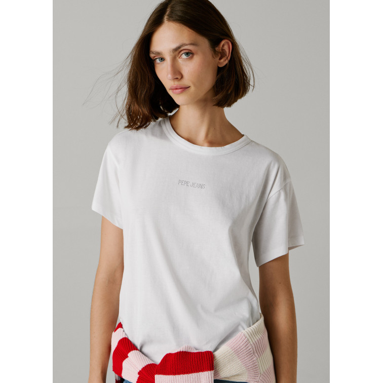 t-shirt femme  pepe jeans mia