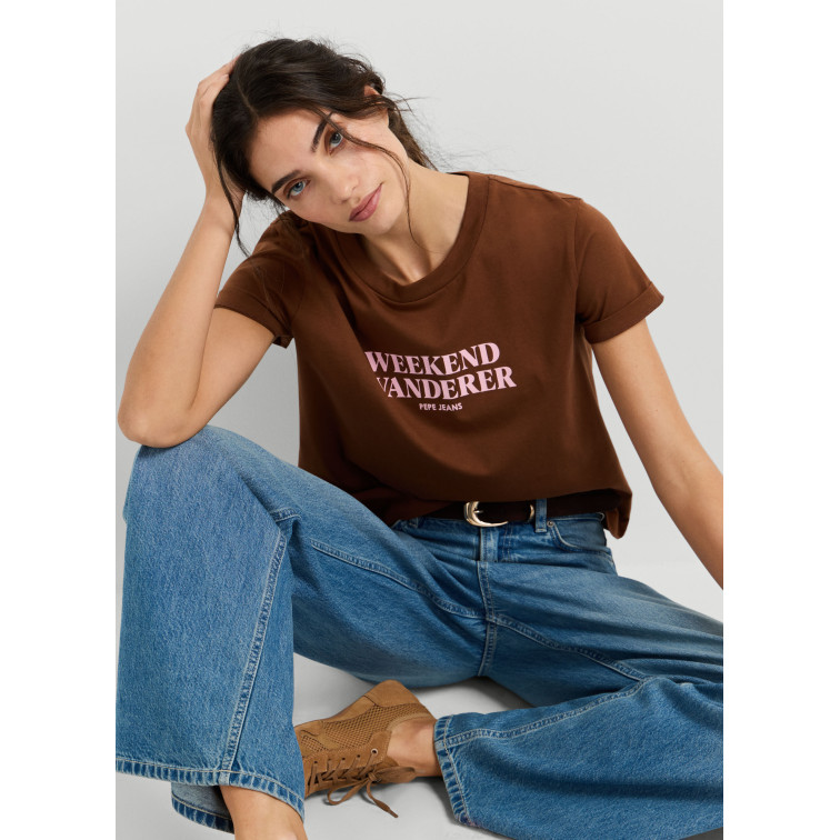 t-shirt femme  pepe jeans carla