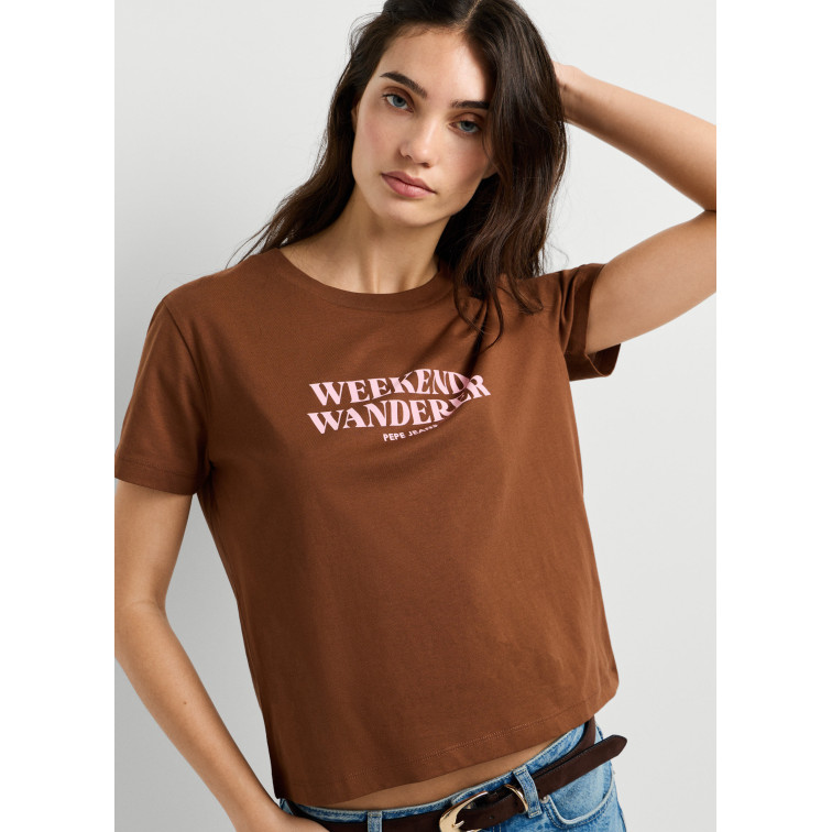 t-shirt femme  pepe jeans carla
